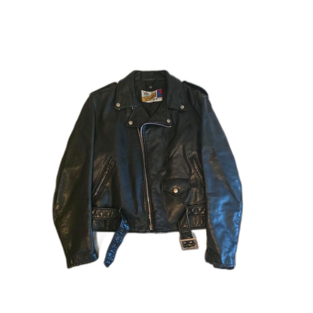 Vintage Schott Perfecto 118 Size 42 Cowhide Motorcycle Biker Leather Jacket